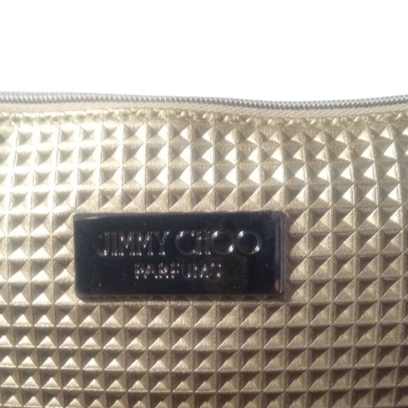 Jimmy Choo Parfumes Gold Textured Pouch - Picture 2 of 4